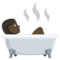 Person Taking Bath - Black emoji on Emojione